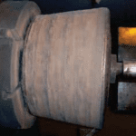 SASOL crusher tyre – welding in progress